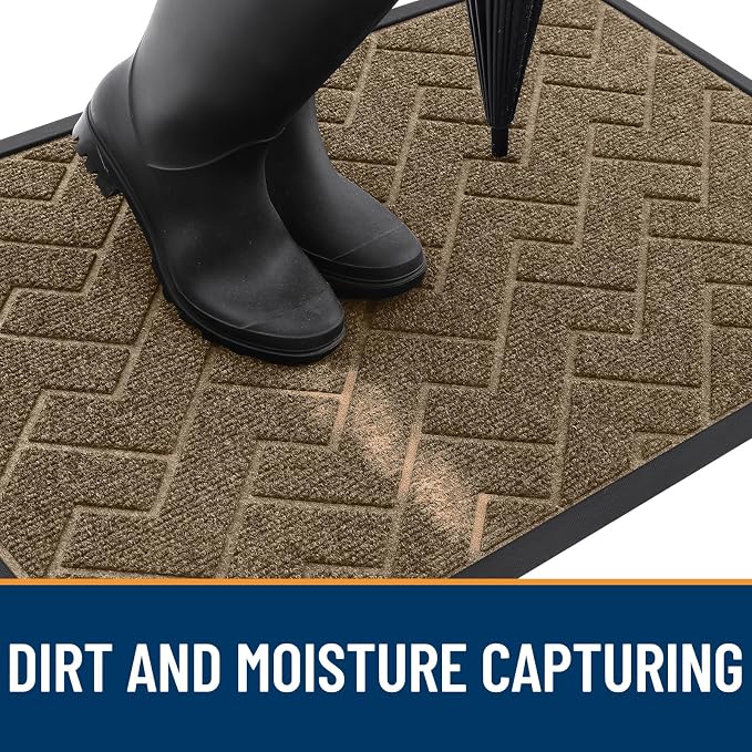 OLANLY Front Door Mat Indoor Outdoor Entrance, Waterproof All-Season, - Image 7