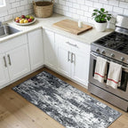 Washable Area Rugs 2'x5' Non-Slip Modern Abstract Soft - Image 2