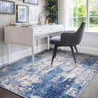 Washable Area Rugs 6'x9' Non-Slip Modern Abstract Soft - Image 8