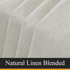 RYB HOME Natural Linen Blended Curtains - Image 6