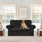 WEERRW Velvet Couch Covers for 2 Cushion Couch Sofa - Image 2