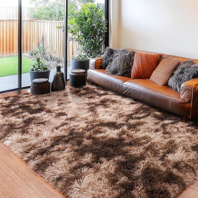 Rugs for Living Room 8x10, Soft Shaggy Modern Shag Area Rug for Bedroom - Image 6