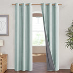 NICETOWN 100% Absolutely Blackout Linen Curtains - Image 2
