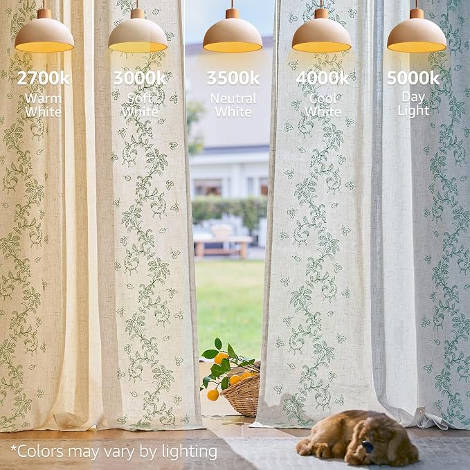 jinchan Evelyn Embroidered Linen Curtains 63 inch Floral Curtains - Image 9