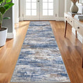 KOZYFLY 3x8 Ft Rug Modern Ombre Runner Rug by KOZYFLY