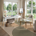 Lahome Enfys Modern Rainbow Outdoor Easy Jute Rug, Area Rugs 9x12 Living Room - Image 6