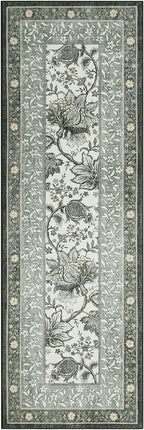 GarveeHome Provence Fog 2.5 x 8 Washable Kitchen Runner Rugs Non Slip Vintage - Image 4