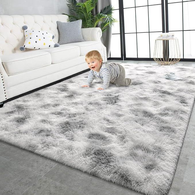 TWINNIS Super Soft Shaggy Rugs Fluffy Carpets 9x12 Feet, Indoor Modern Plush by TWINNIS