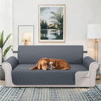 Reversible 4 Seater Sofa Cover 91 Inch Large Couch Cover Furniture Protector - Image 2