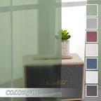 Chyhomenyc Sage Green Sheer Curtains 108 Inches Long - Image 7