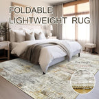 Washable Area Rug 8x10, Large Soft Abstract Rugs - Image 6