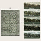Lofus 4x6 Area Rug for Entryway, Washablee Soft Rugs for Bedroom, Living Room - Image 2
