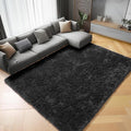 ONASAR Black Area Rugs for Living Room Bedroom, 5x8 Fluffy Shaggy Rug, Soft by ONASAR