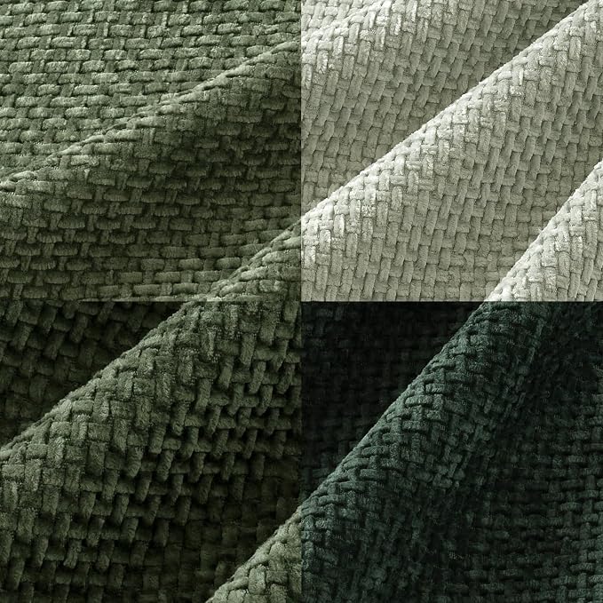 MIULEE Pack of 4 Couch Throw Pillow Covers 20x20 Inch Green Soft Decorative - Image 2