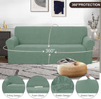 U-NICE HOME Stretch Couch Cover Sofa Cover Sofa Slipcover Furniture Protector - Image 3