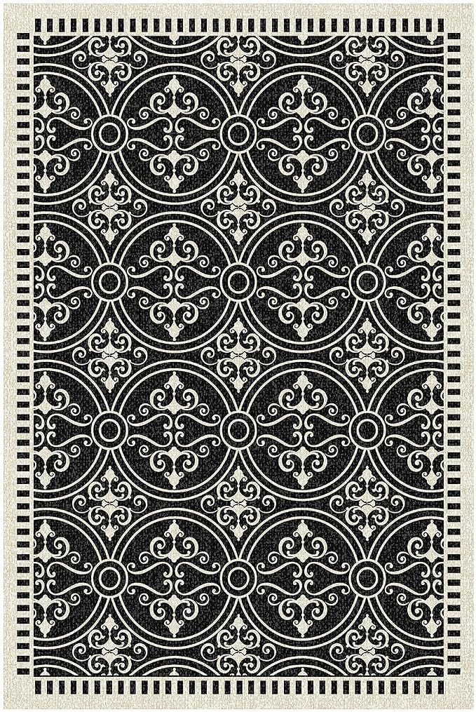 Latte&Fog 8x10 Area Rugs for Living Room, Large Vintage Washable Rug, Boho Non - Image 8
