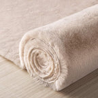 Ashler Faux Fur Rug, Ultra Soft Faux Rabbit Fur, 3 x 5 Feet Rectangle, Machine - Image 6