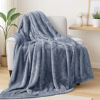 Exclusivo Mezcla Plush Fuzzy Fleece Throw Blanket Extra Large, Super Soft by ExclusivoMezcla