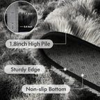 6x9 Ft Large Shag Rugs for Living Room Decor, Tie-Dyed Ultra Soft Fluffy Furry - Image 5
