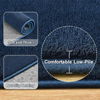 Amearea Modern Area Rugs for Bedroom Living Room, 4x6 Feet Navy Blue Thickened - Image 5