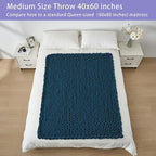 Bigacogo Chunky Knit Throw Blanket - Image 5