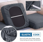 hyha Waterproof Couch Cushion Covers, Sectional Sofa Cushion Slipcovers L Shape - Image 4