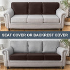 Couch Cover Stretch Velvet Sofa Cushion Cover 2-Piece - Image 4