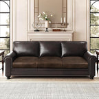 Leather Look Couch Cushion Covers Sofa Seat Slipcovers Sets Couches Furniture - Image 2