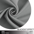 Yakamok Grommet Room Darkening Thermal Insulated Blackout Curtains Window Panels - Image 6