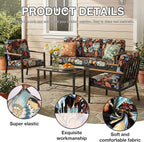 hyha 14Pcs Patio Cushion Covers, Stretch Outdoor Couch Cushion Covers - Image 3