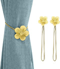 Lewondr Vintage Magnetic Curtain Tieback, 1 Pair Resin Flower Curtain Drapery by Lewondr