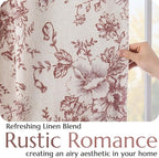 jinchan Blackout Floral Curtains - Image 5