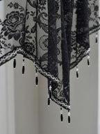 Molaxhome Swag Curtain 51 inch Length Rod Pocket Scalloped Curtain Valance - Image 6