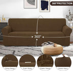U-NICE HOME 4 Seater Stretch Couch Cover Sofa Cover Washable Sofa Slipcover - Image 3