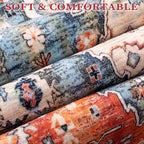 SERISSA Washable Rugs 9x12 Area Rugs, Large Non-Slip Boho Living Room Rug - Image 5