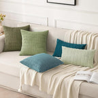 MIULEE Pack of 2 Corduroy Decorative Throw Pillow Covers 20x20 Inch Soft Boho - Image 2