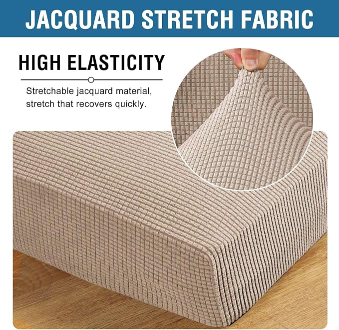H.VERSAILTEX Super Stretch Individual Seat Cushion/Couch Slipcover Sets Thick - Image 4