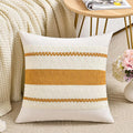 Fancy Homi Set of 1 Mustard Yellow Fall Decorative Throw Pillow Cover 18x18 Inch by Fancy+Homi