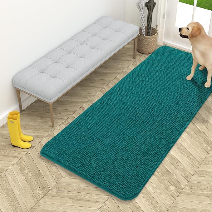 OLANLY Dog Door Mat for Muddy Paws 54x24, Absorbs Moisture and Dirt, Absorbent by OLANLY