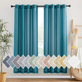 NICETOWN Linen Sheer Bedroom Curtains 72 inch Long, Grommet Top Casual Flax by NICETOWN