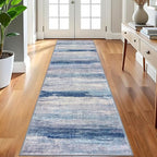 KOZYFLY 3x8 Ft Rug Modern Ombre Runner Rug by KOZYFLY