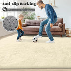 8x10 Area Rugs Cream White: Fluffy Shag Soft Washable Rug Large Fuzzy Plush - Image 7