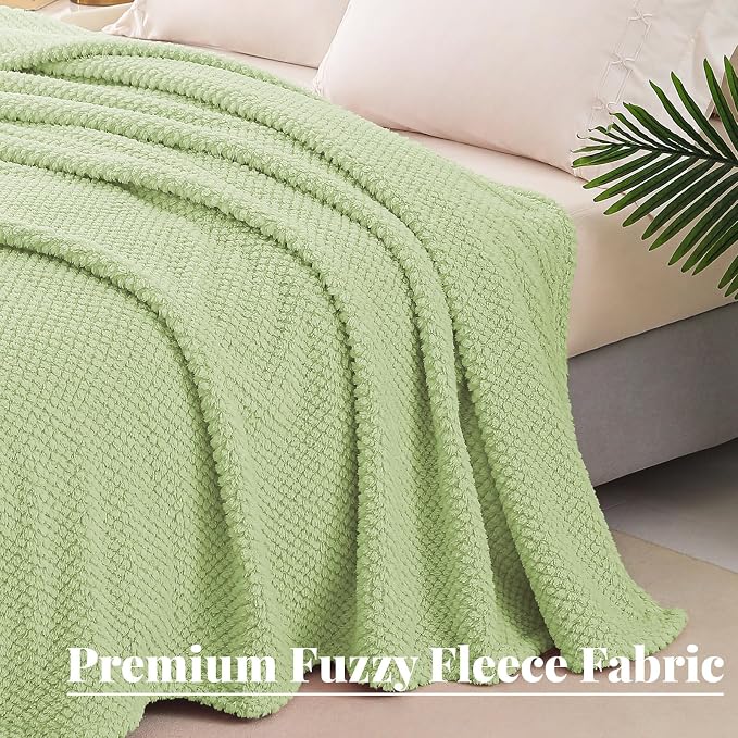 Whale Flotilla Twin Size Fuzzy Fleece Blanket - Image 5
