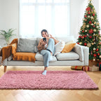 ONASAR Blush Runner Rugs for Bedroom Living Room, Fluffy 2x6 Bedside Hallway - Image 8