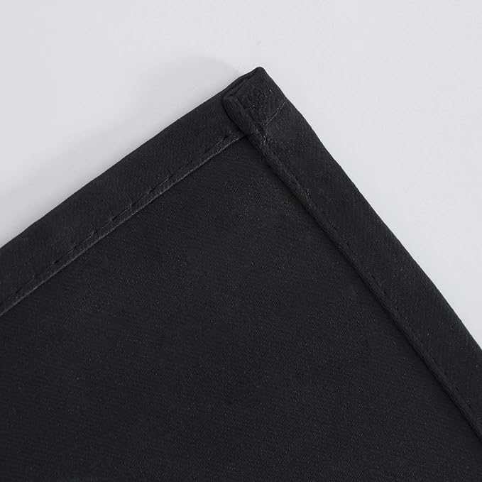 LEMOMO Blackout Curtains 52 x 84 inches Long Black Curtains Set of 2 Panels - Image 7
