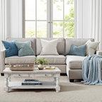 MIULEE Pack of 2 Couch Throw Pillow Covers 20x20 Inch Coastal Blue Modern Boho - Image 2