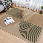 Lahome Enfys Modern Rainbow Easy Jute Office Rug, Washable Rugs 4x6 - Image 6
