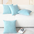 CaliTime Throw Pillow Covers Decorative 18 X 18 Inches Pack of 4 Cozy Chenille - Image 6