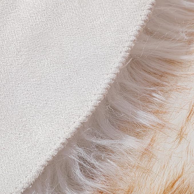 linmopm Faux Fur Rug Sheepskin Shag Fluffy Fuzzy 2x6 ft Runner Rugs - Image 7