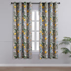 Topfinel Grey Curtains, Aesthetic Unique Rustic Thermal Insulated Noise - Image 2